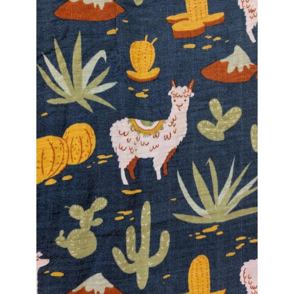 Saranoni Baby Luxury Muslin Swaddle Blanket Alpaca Llama Bamboo Unisex Boy